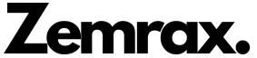 Zemrax logo in black on a white background