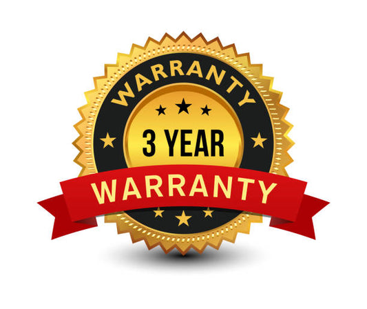 FREE 3 Year Warranty