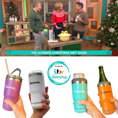 Zemrax 4-in-1 Drink Tumbler with Bluetooth Speaker